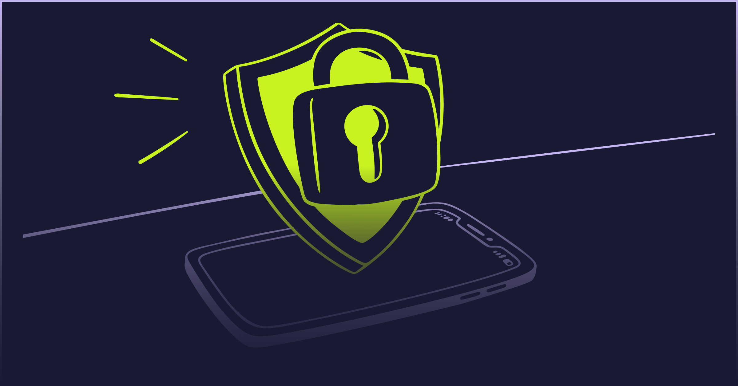 a lock on a dark background