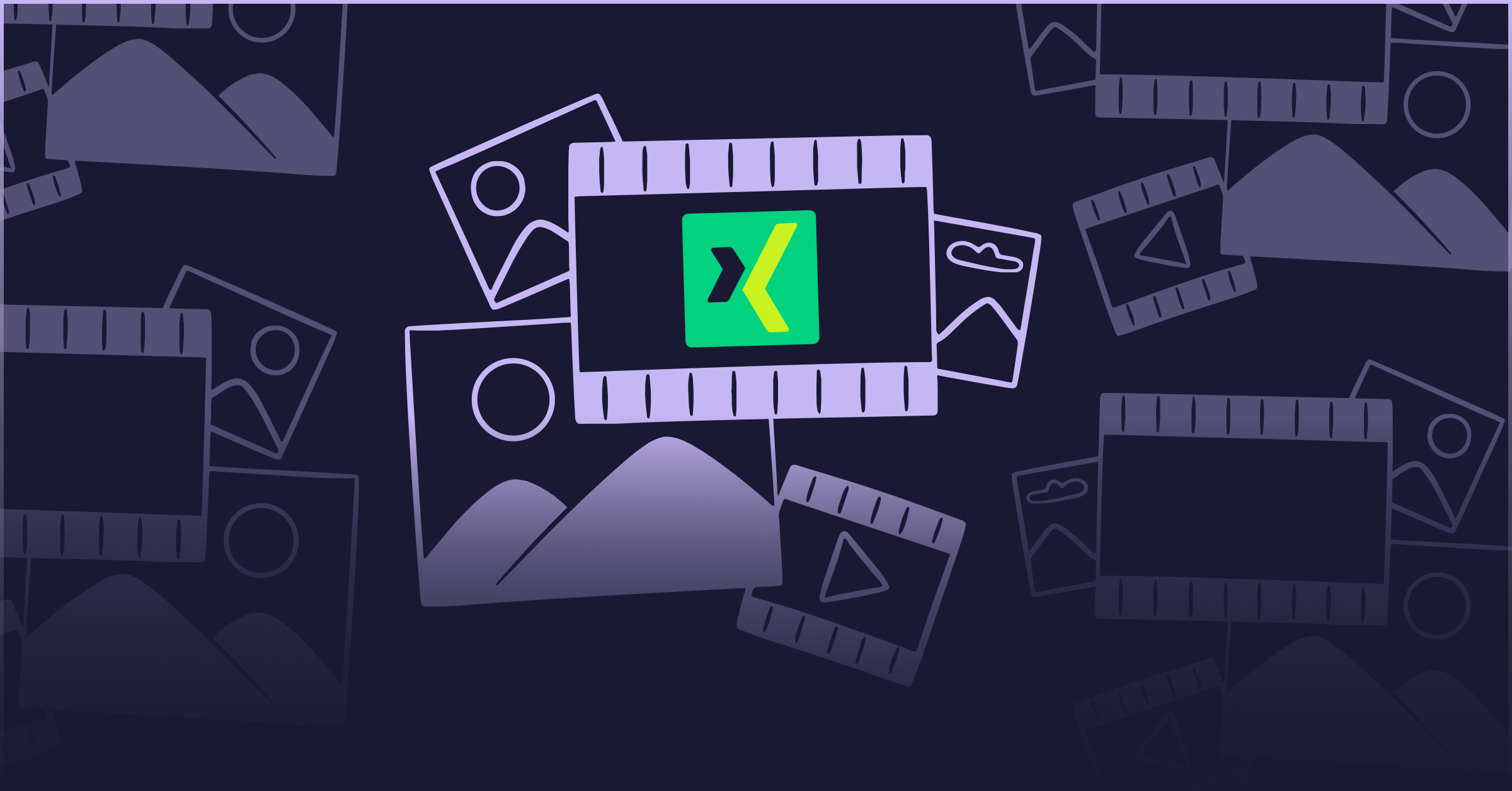 xing logo on a dark background